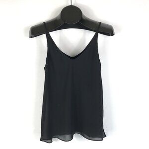 Topshop V-Neck Camisole Women's Size 6 Black Spaghetti Straps Lightweight Summer
